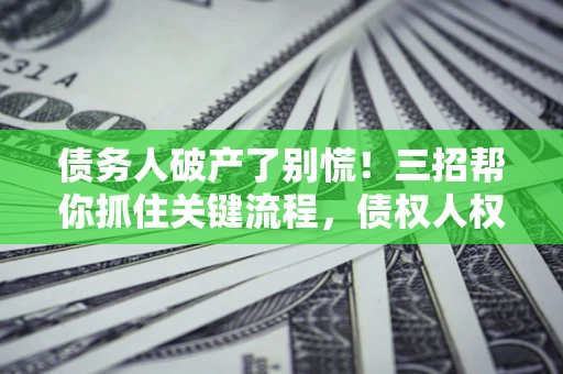 武汉债务人破产了别慌！三招帮你抓住关键流程，债权人权益不再缩水